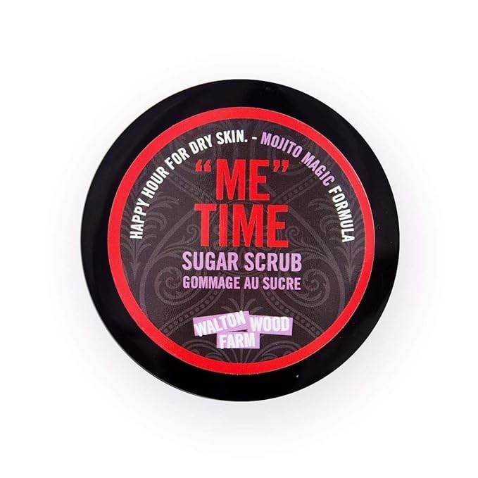 Walton Wood Farm Sugar Scrub ("Me" Time) Mojito Magic- Lime & Sugar Scent Vegan-Friendly and Paraben-Free 8 oz