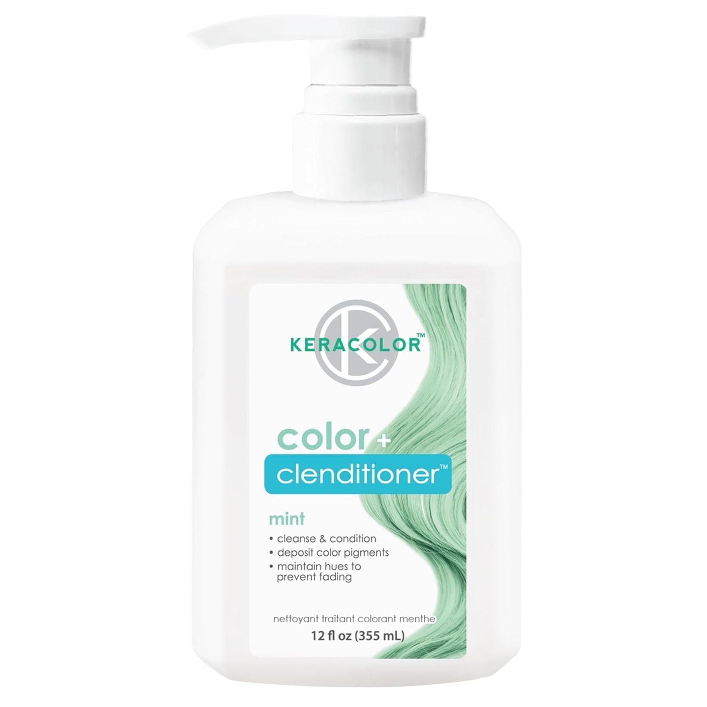 Keracolor Color + Clenditioner | 3-In-1 Color-Depositing Conditioner, 12 Fl Oz