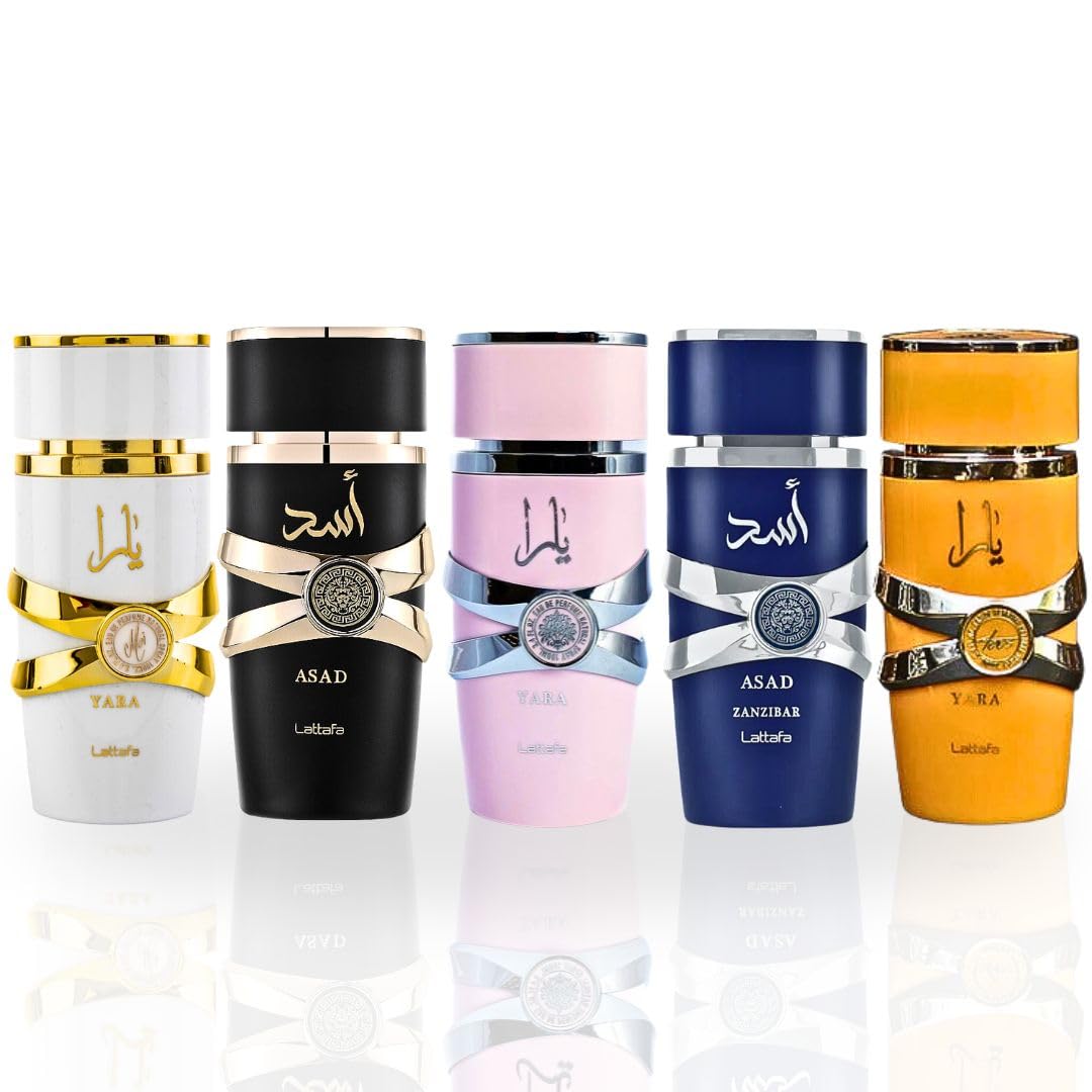 Yara Tous Eau de Parfum Spray for Women | 3.4 Oz | Pack of 4 | Lattafa