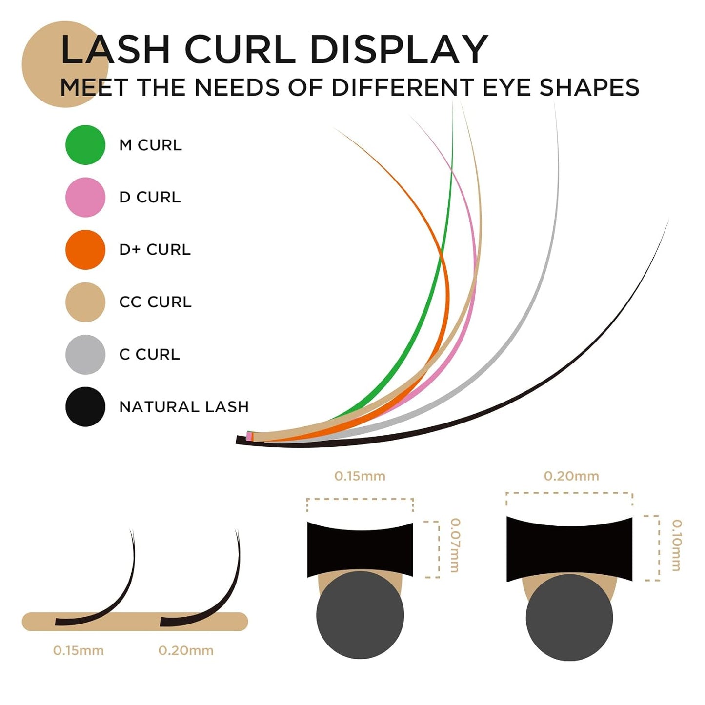 LASHVIEW Eyelash Extensions,Ellipse Flat Eyelash Extensions 0.20mm D Curl 12mm, Black,Individual Lashes,Semi-Permanent Extremely Soft Professional Salon Use