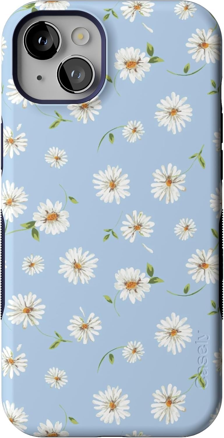 Casely iPhone 14 Plus Case | Sage Garden | Green Floral | Compatible with MagSafe | Bold Protective Design