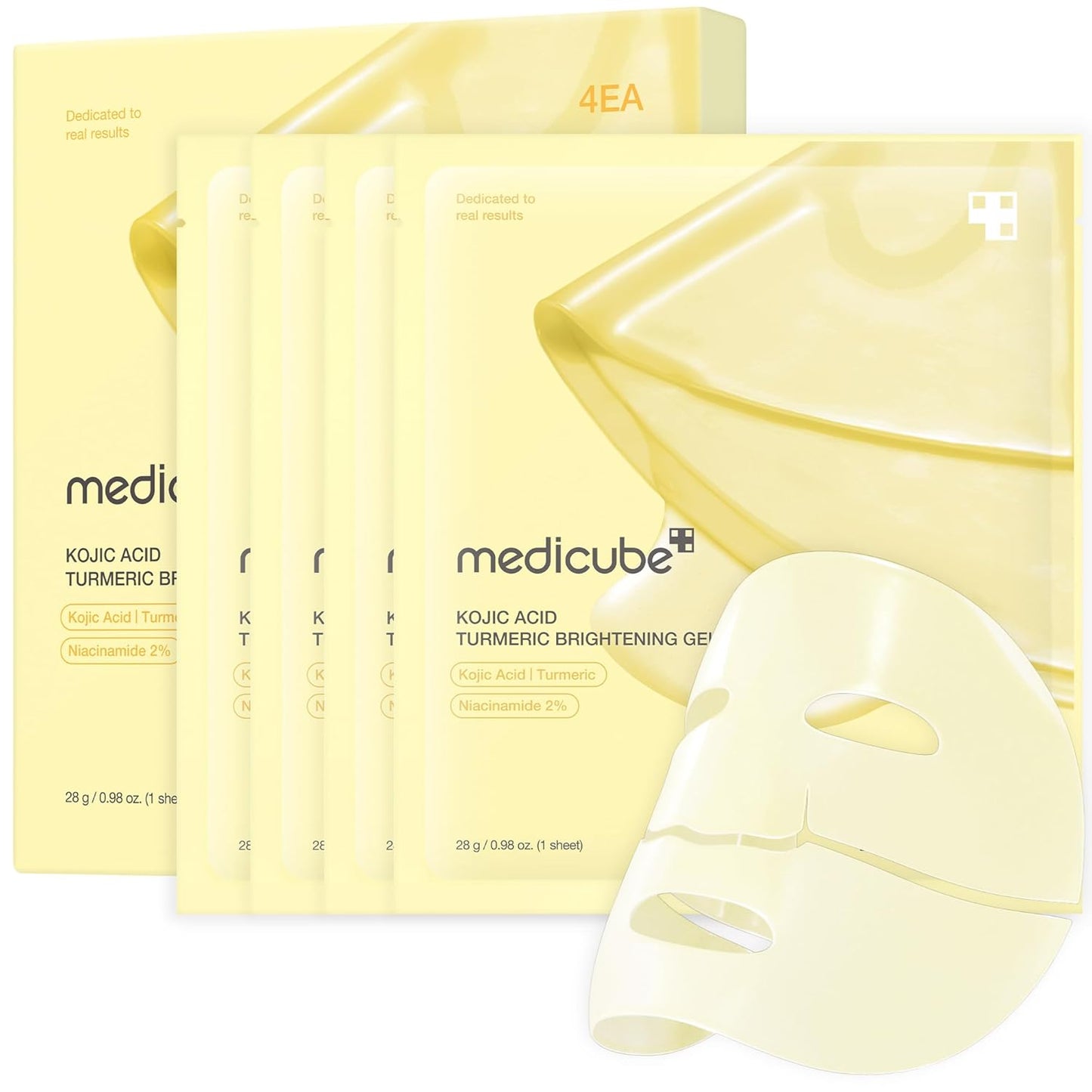 Medicube Salmon DNA PDRN Collagen Jelly Mask | Hydrating Overnight Gel for Glass Skin – 28g, 4 Pack
