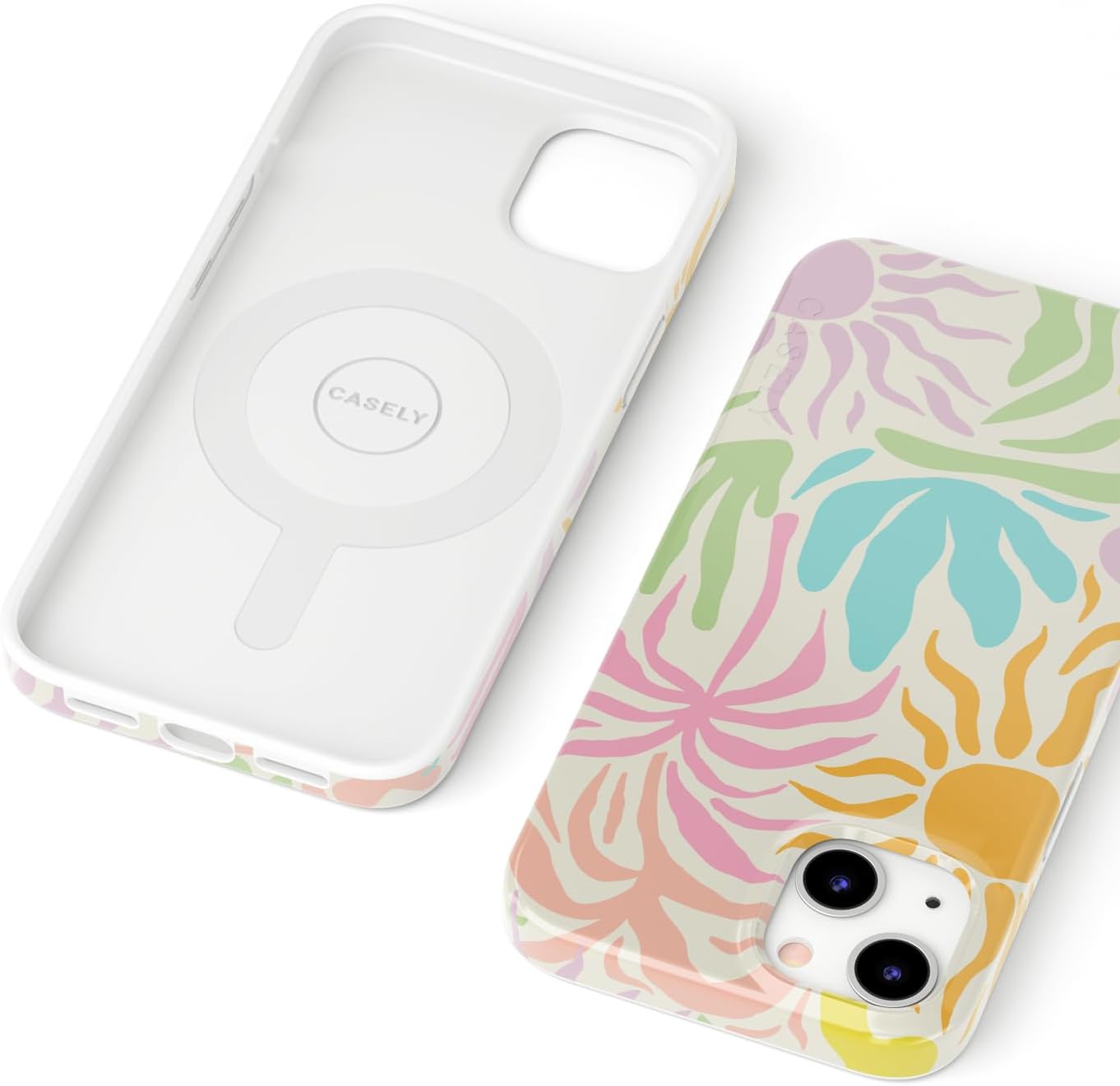Casely iPhone 13 Case | Field of Flowers | Pastel Floral | Compatible with MagSafe | Classic Ultra Slim Design