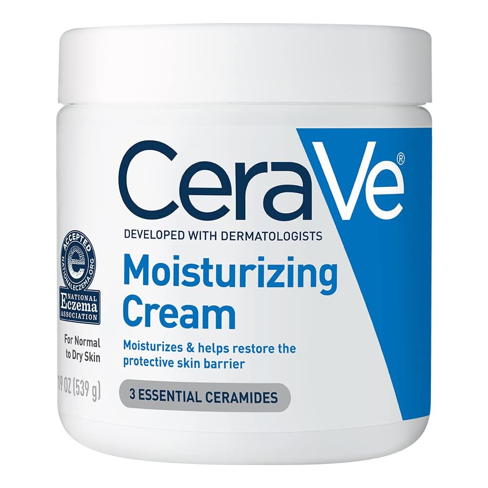 CeraVe Moisturizing Cream | Daily Body & Face Moisturizer for Dry Skin – 19 Oz