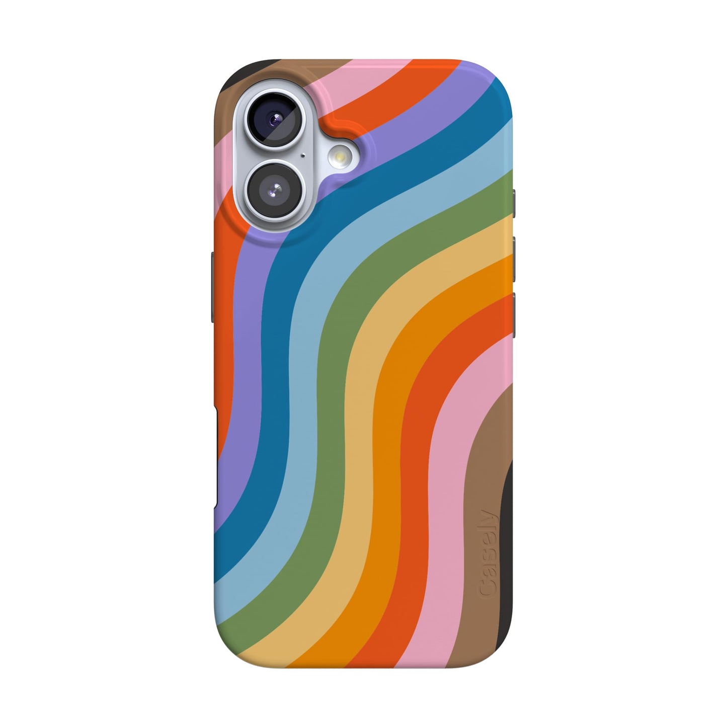 Casely iPhone 17 Case | Blue Stripes | Sunday Best | Compatible with MagSafe | Classic Ultra Slim Design
