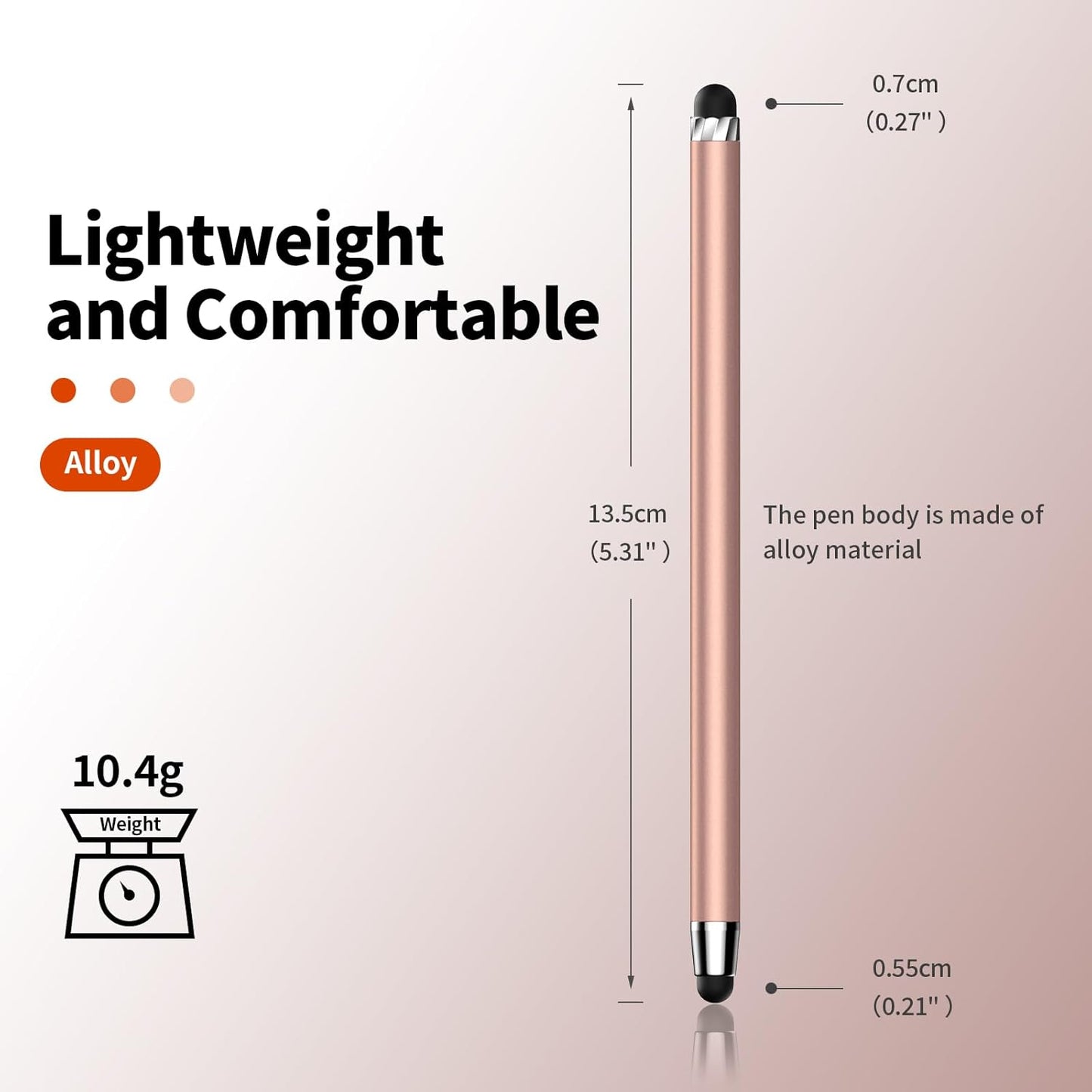10 PCS Stylus,Stylus Pen for Touchscreen,Stylus 2-in-1 High Sensitivity & Precision Suitable for Touch Screens of iPhone/ipad/Android Tablets(10 Stylus Pen + 20 Tips)