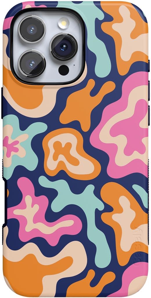 Casely iPhone 16 Pro Case | Fit Check | Neutral Checkerboard | Compatible with MagSafe | Bold Protective Design