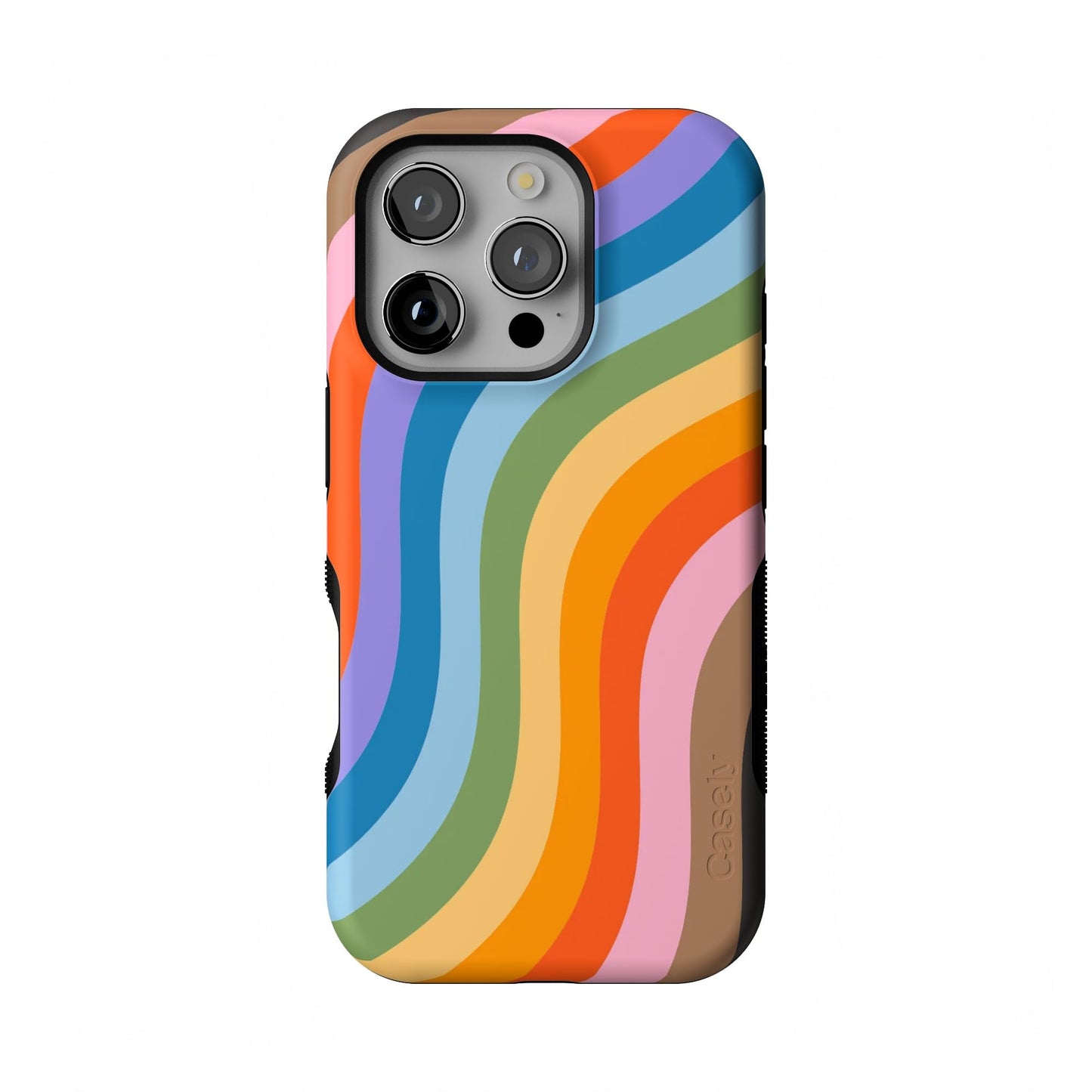 Casely iPhone 16 Pro Case | Fit Check | Neutral Checkerboard | Compatible with MagSafe | Bold Protective Design