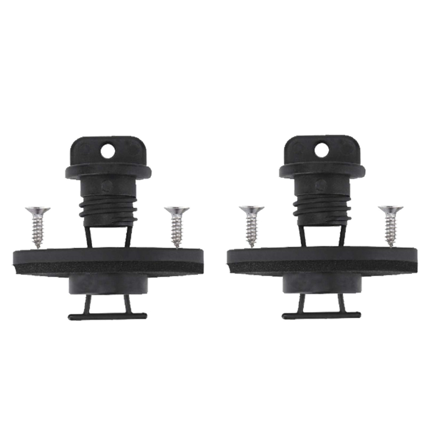 TENSPAL Kayak Drain Plug Kit Hull Coarse Thread Bung for Canoe Boat Set with Screws Replacement Hardware Accessories 2 PCs
