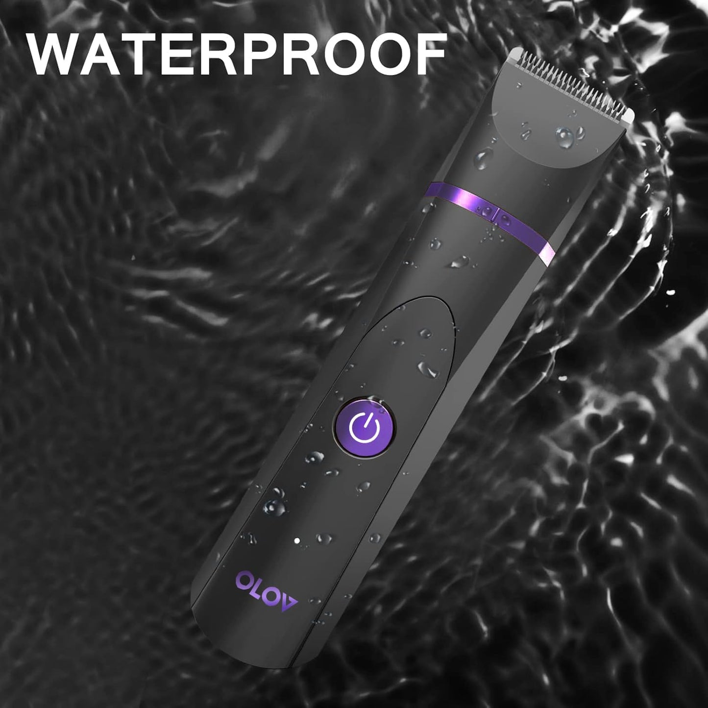 OLOV Waterproof Electric Body Hair Trimmer | Groin & Bikini Trimmer for Men & Women | USB Rechargeable