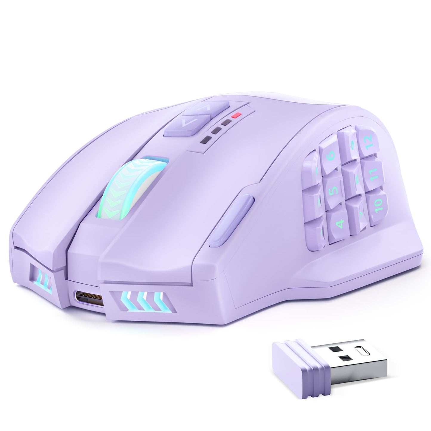 UtechSmart Venus Gaming Mouse RGB Wired, 16400 DPI High Precision Laser Programmable MMO Computer Gaming Mice [IGN's Recommendation]