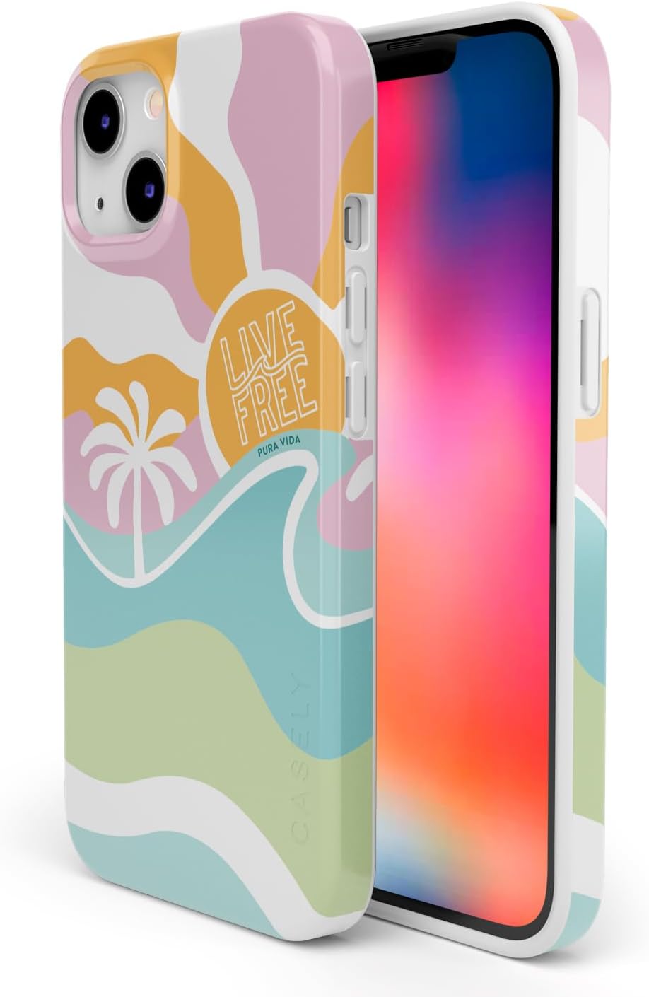 Casely iPhone 13 Case | Field of Flowers | Pastel Floral | Compatible with MagSafe | Classic Ultra Slim Design