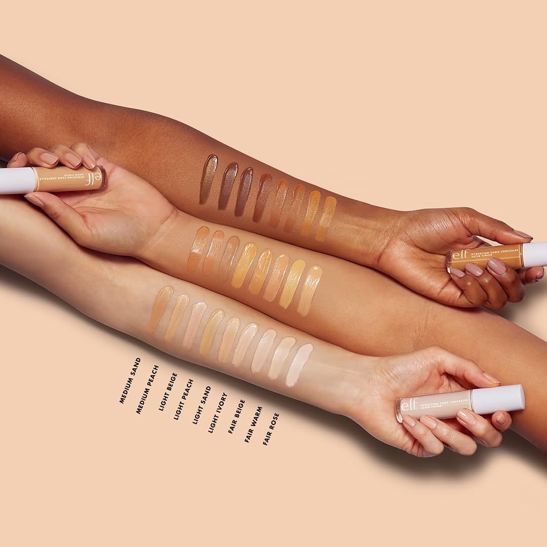 e.l.f. Hydrating Camo Concealer | Full-Coverage | Vegan & Cruelty-Free | Fair Rose