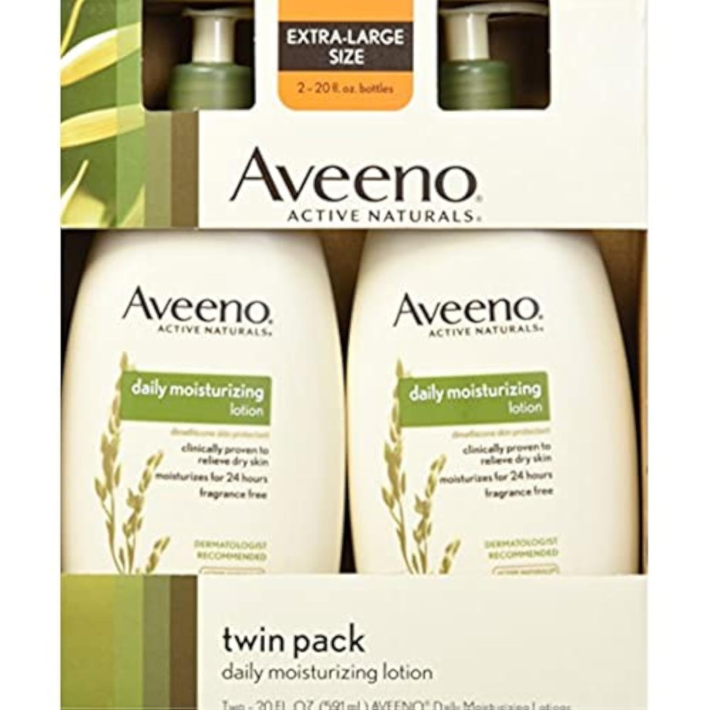 Aveeno Daily Moisturizing Body Lotion | Fragrance-Free & Non-Greasy | 18 Fl Oz