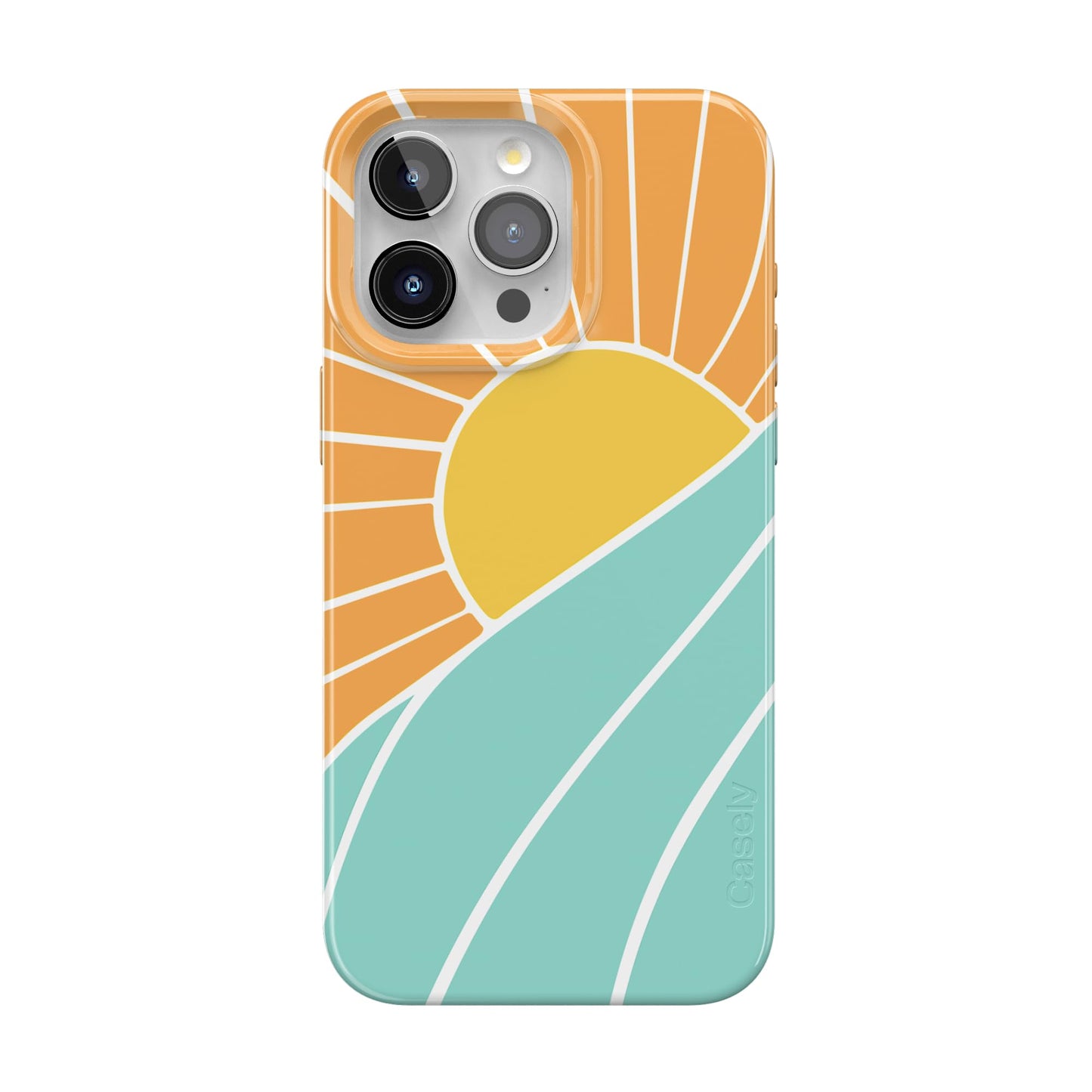 Casely iPhone 15 Pro Max Case | Nantucket Cottage | Blue Hydrangea | Compatible with MagSafe | Classic Ultra Slim Design