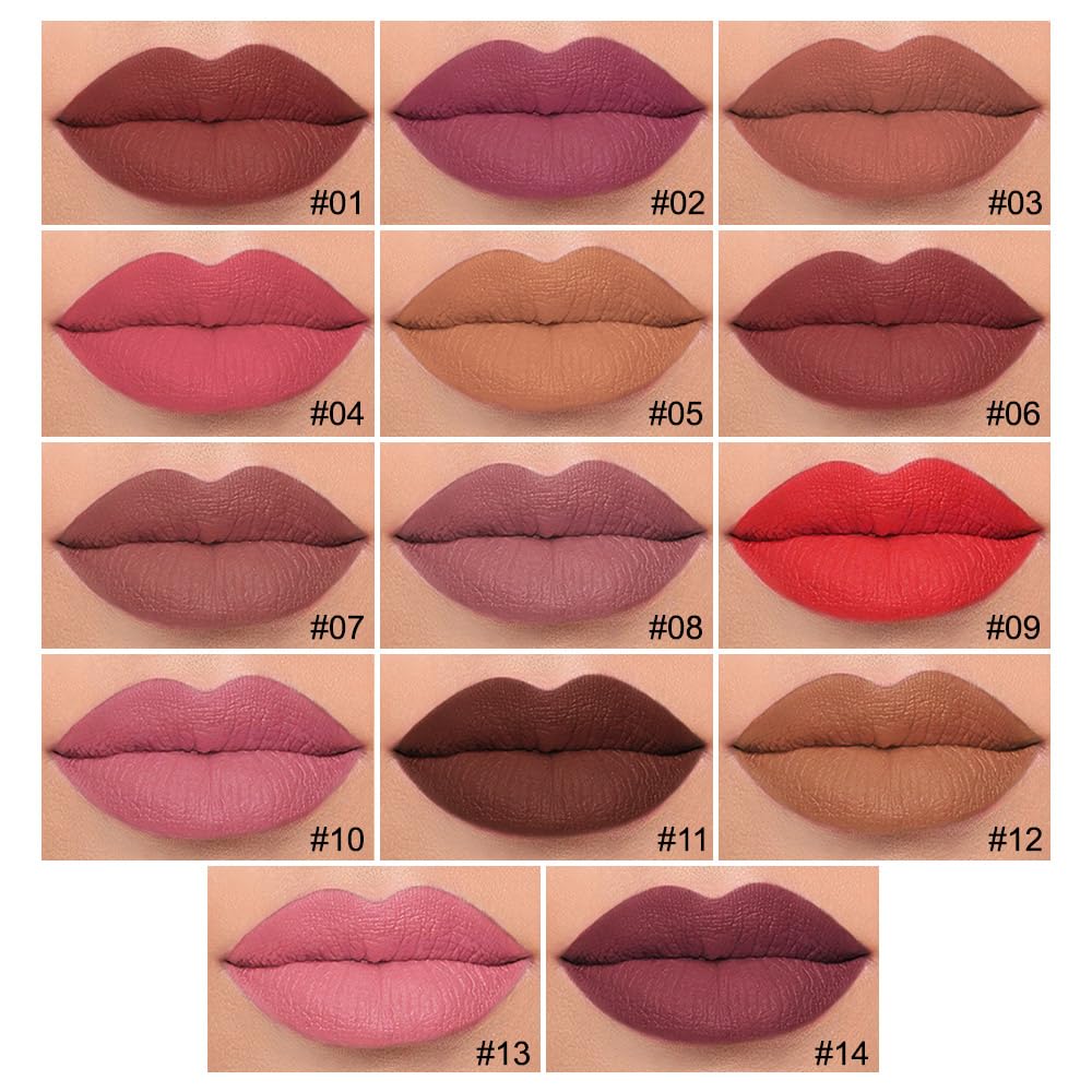 2Pcs Longwear Liquid Lip Liner Stain Marker Pen Set Long Lasting Waterproof, Maroon Dark Red Brown Dusty Mauve Matte 24 Hour Lip Liner and Lipstick Combo, Color Stay Lipliner, Lips Stain peel off