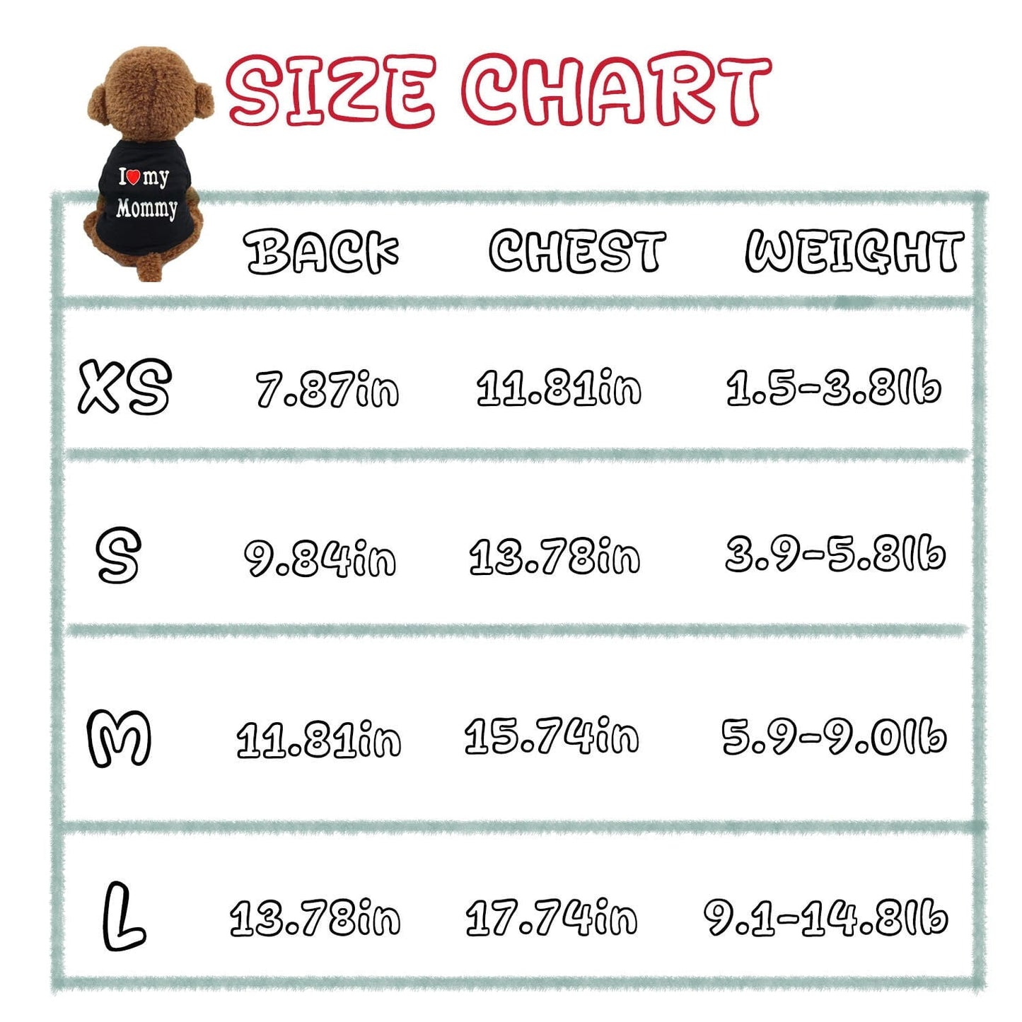 2 Pack Dog Shirt for Small Dog Boy Girl Puppy Clothes Love Mommy I Love My Daddy Summer Shirt Soft Breathable Male Female Pet Outfits