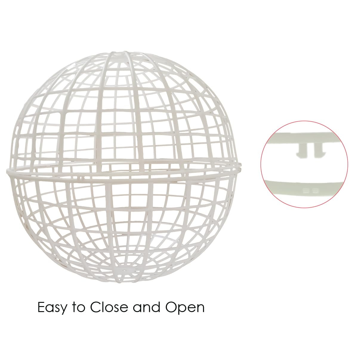 20CM Ball-Shaped Movable Chicken Coop, Outdoor Rollable Round Chicken Cage, Rabbits Ducks Safe Walking Cage, Chicks Ball Cage for Pet Outdoor Farm Use