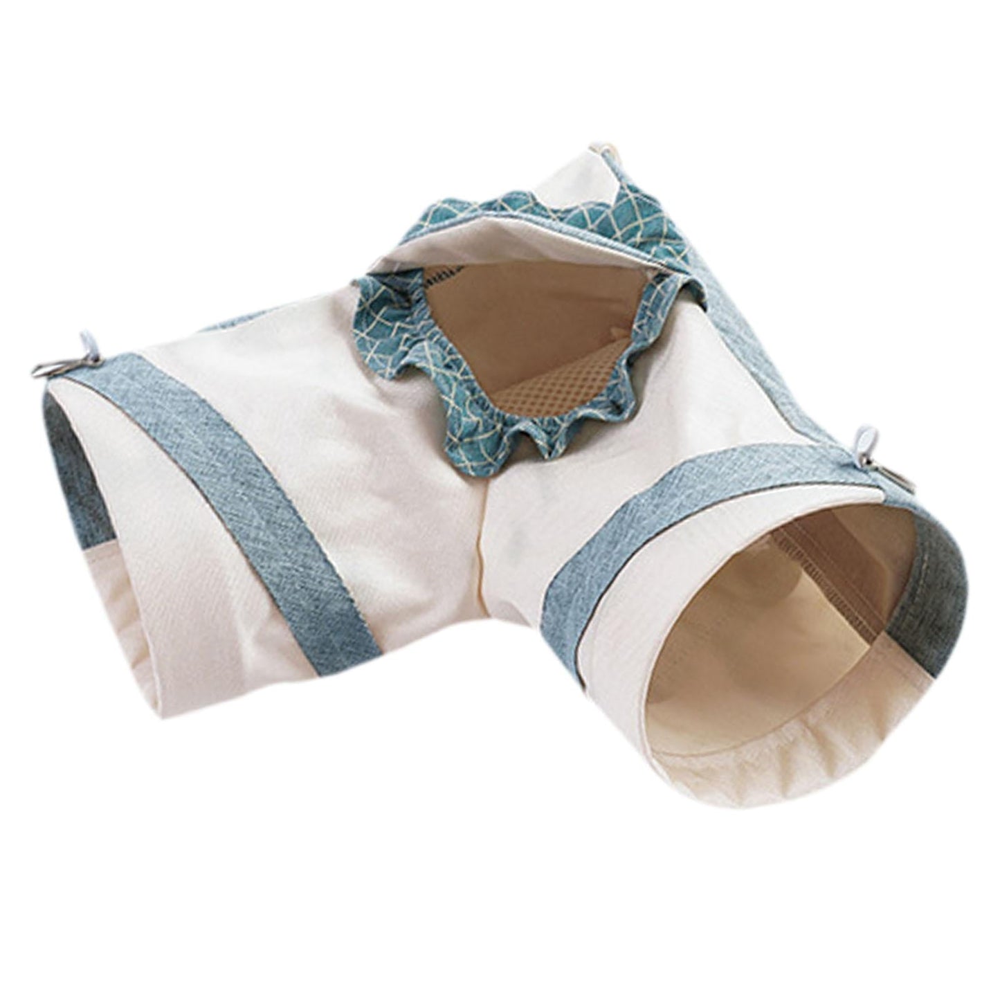 TOOYFUL Guinea Pig Tunnel Cave Self Entertainment Portable Corner Tunnel Hamster Hideout Toy for Chinchilla Small Animals Ferret Mice L