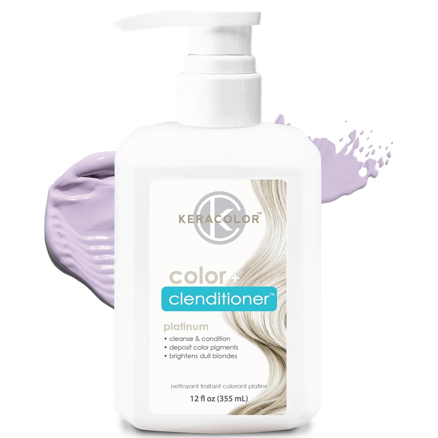 Keracolor 3-In-1 Color-Depositing Conditioner | Gently Cleanses & Conditions | 12 Fl Oz