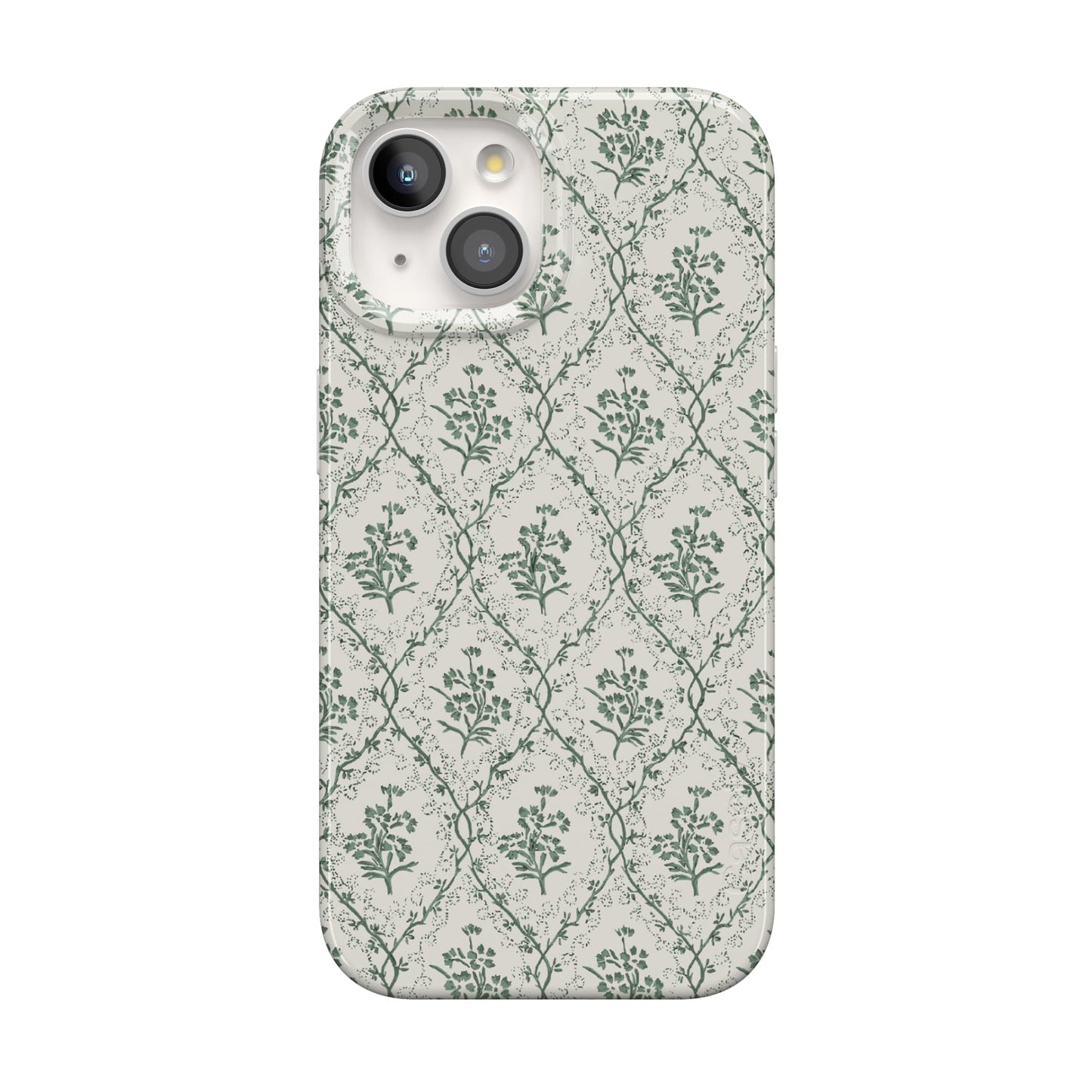 Casely iPhone 15 Plus Case | Fit Check | Neutral Checkerboard Checkered Classic Case | Compatible with MagSafe