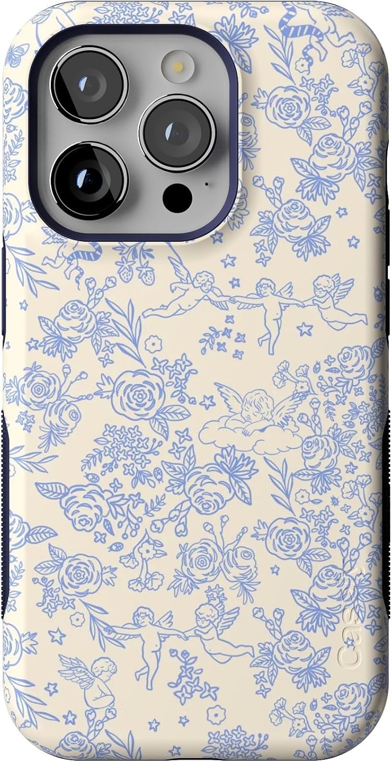 Casely iPhone 14 Pro Case | Opposites Attract | Day & Night Mountains | Compatible with MagSafe | Bold Protective Design