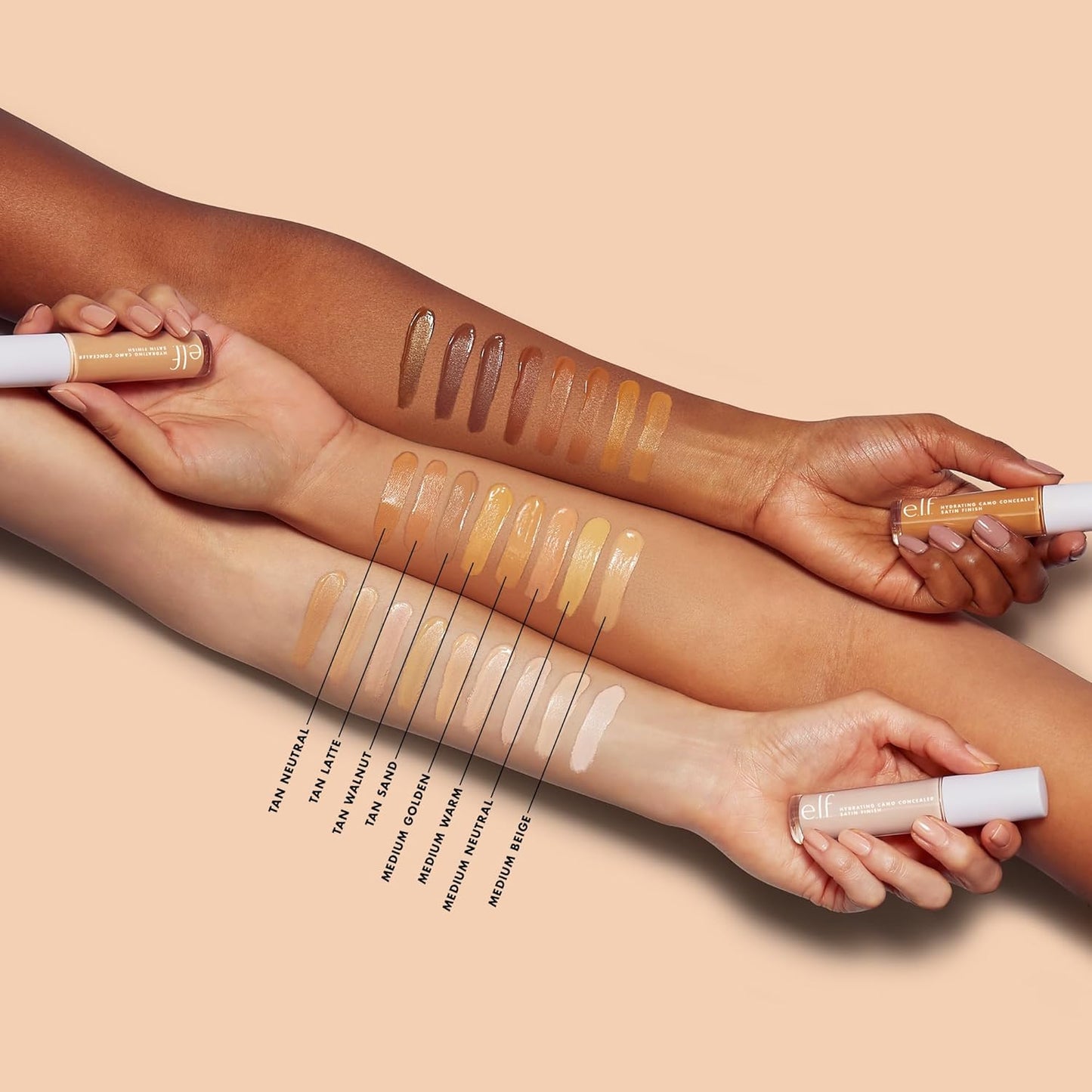 e.l.f. Hydrating Camo Concealer | Full-Coverage, Vegan, Light Beige