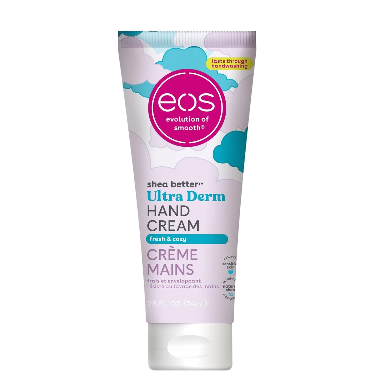 Eos Shea Better Hand Cream | Lavender | 24-Hour Hydration | 2.5 fl oz