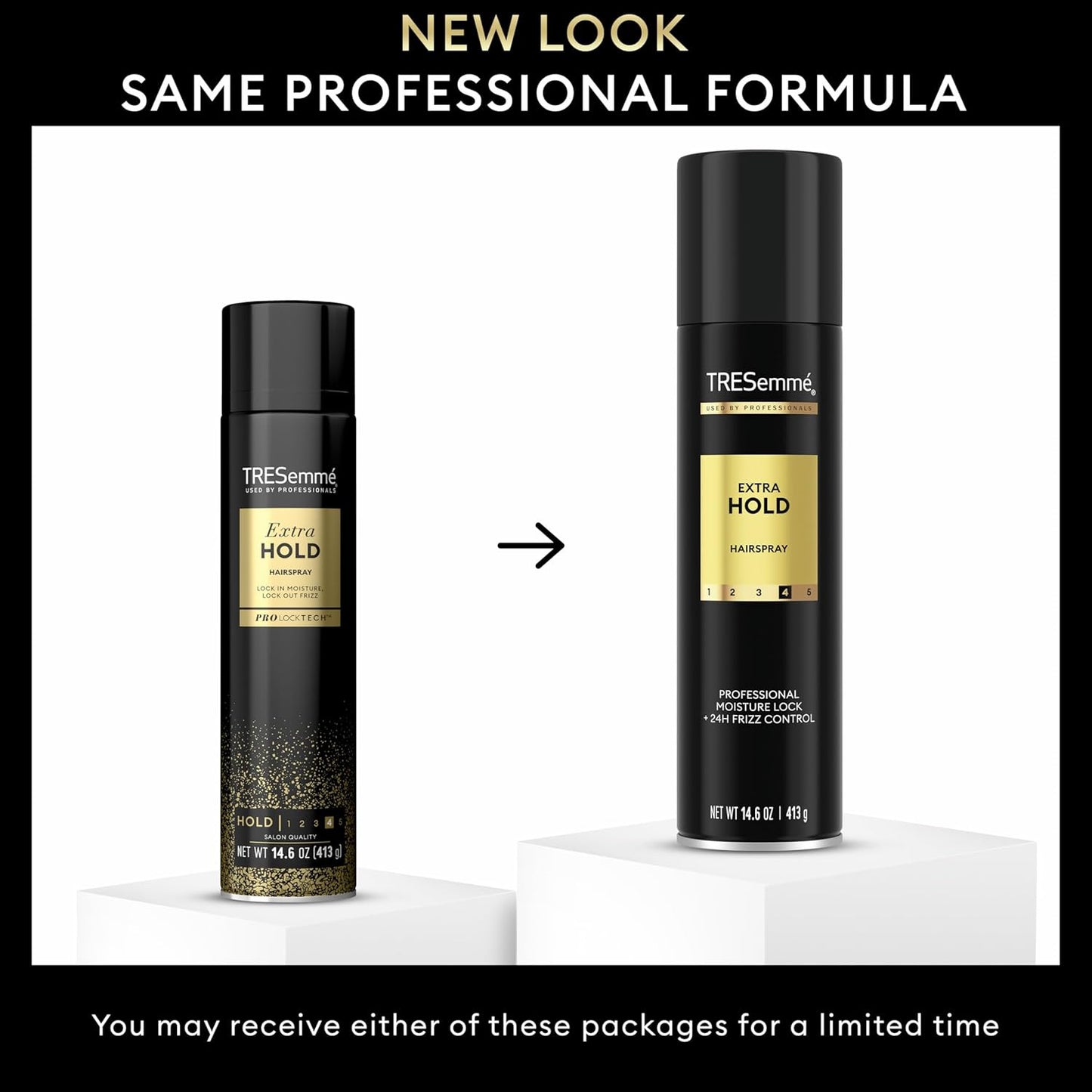 Extra Hold Hairspray | 24-Hour Frizz Control | Pro Lock Technology | 14.6 oz