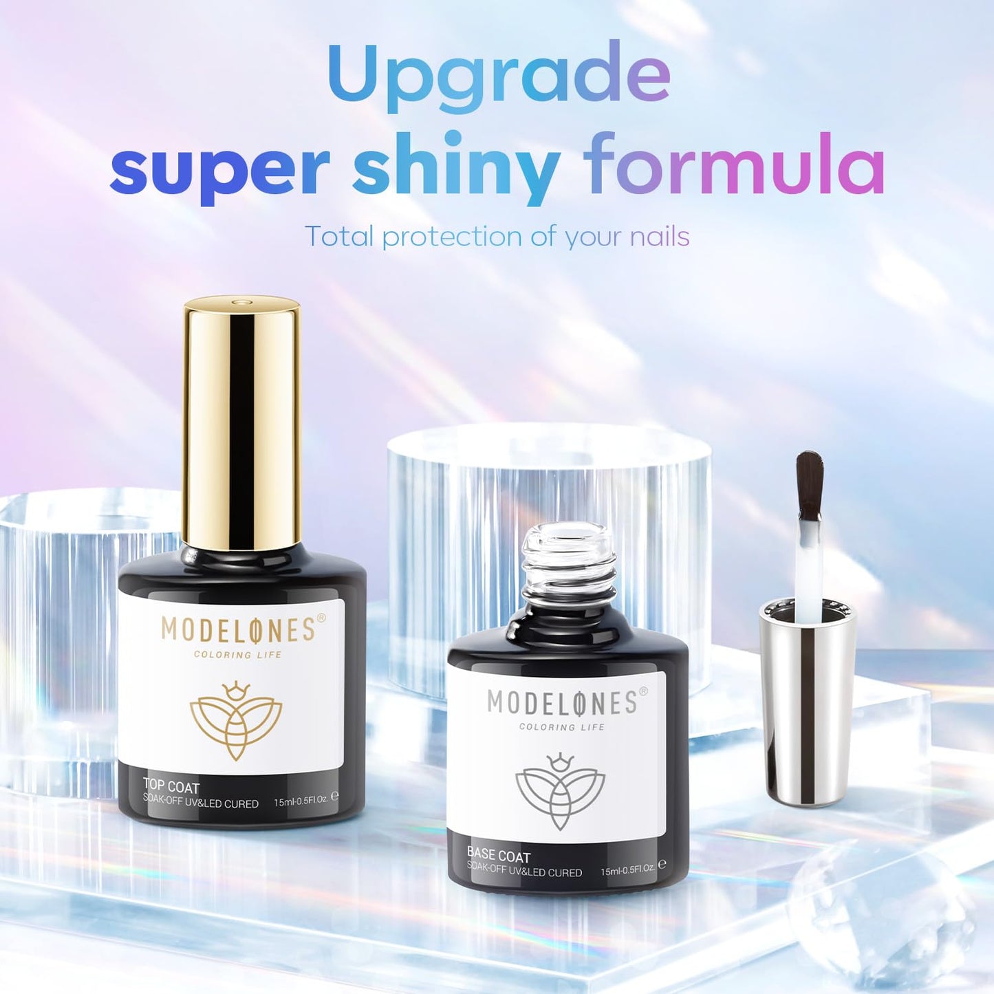 Milky White Rubber Gel Base Coat | 6-in-1 Builder for Strong Nails