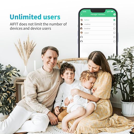 Smart Scale for Body Weight, Digital Bathroom Scale LED Display, BMI, Body Fat, Muscle Mass 18 Body Composition Monitor Health Analyzer Sync Fitness Apps (Black)