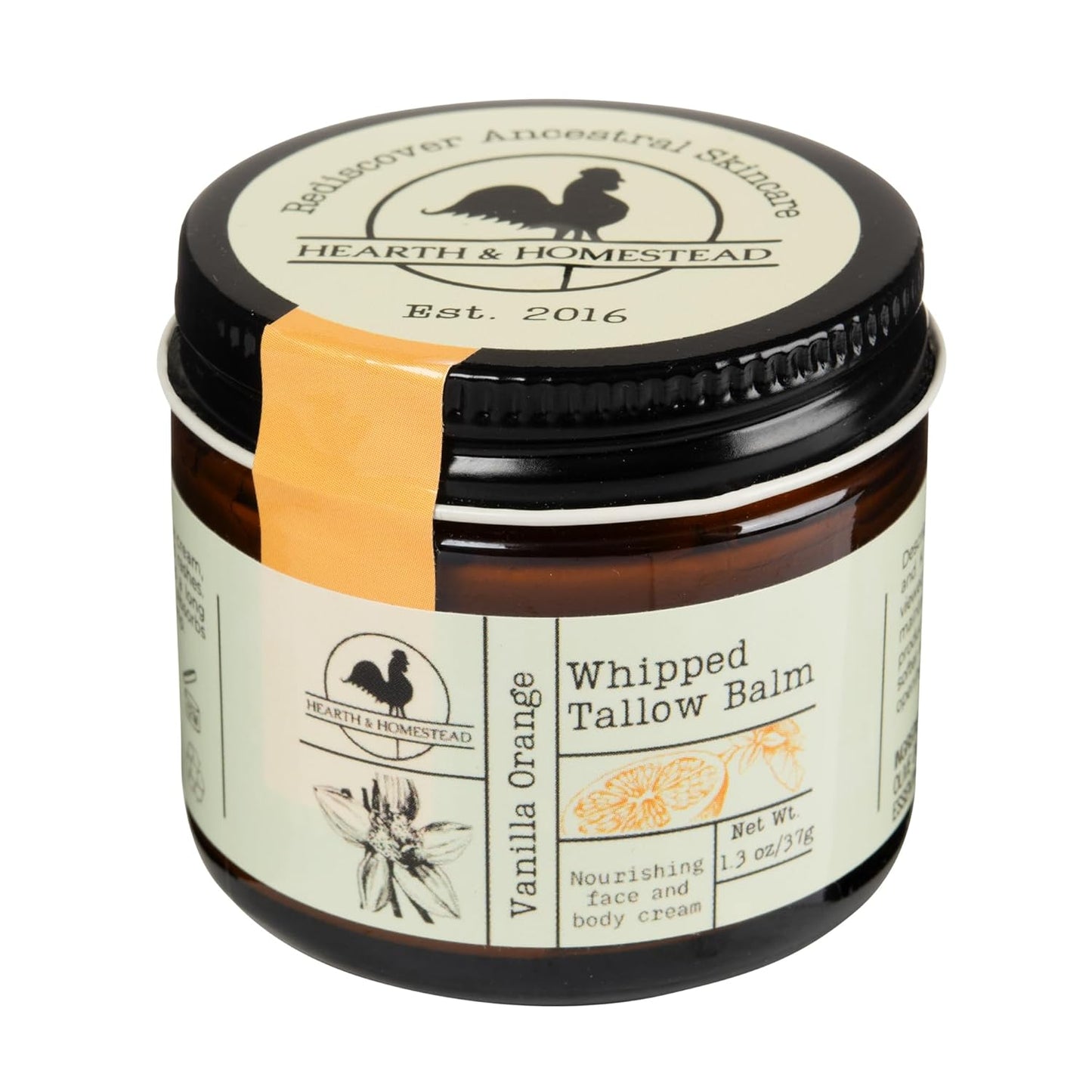 Handmade Unscented Whipped Tallow Balm | Organic Body Butter for Eczema & Rosacea - 1.3 oz