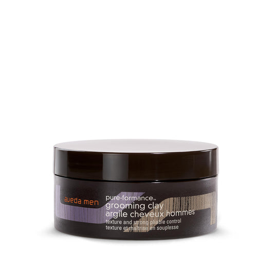 Aveda Men Pure-Formance Grooming Clay | Strong Hold | Matte Finish | Lightweight, 2.5 Ounce