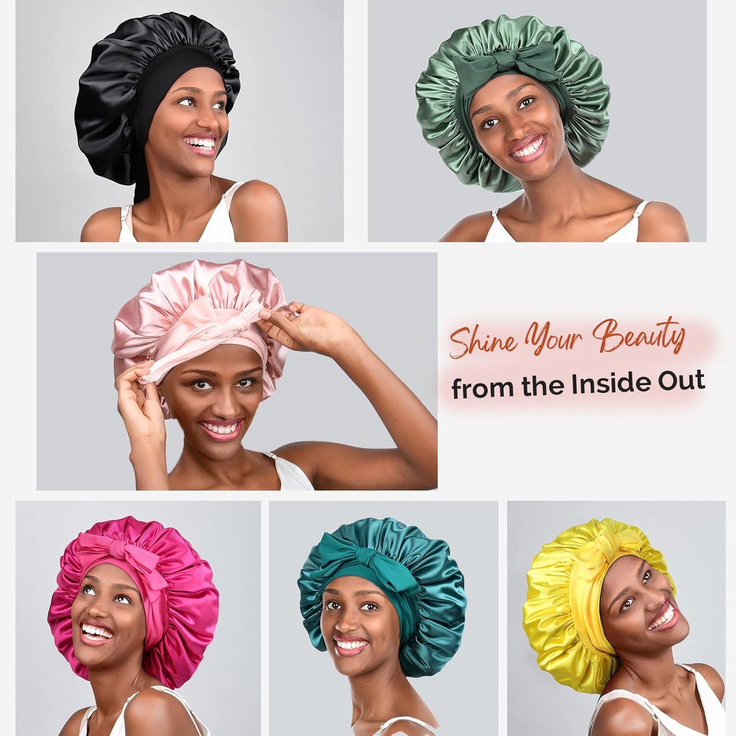 Silk Bonnet for Sleeping | Double Layer Satin Lined | Pink Hair Protection