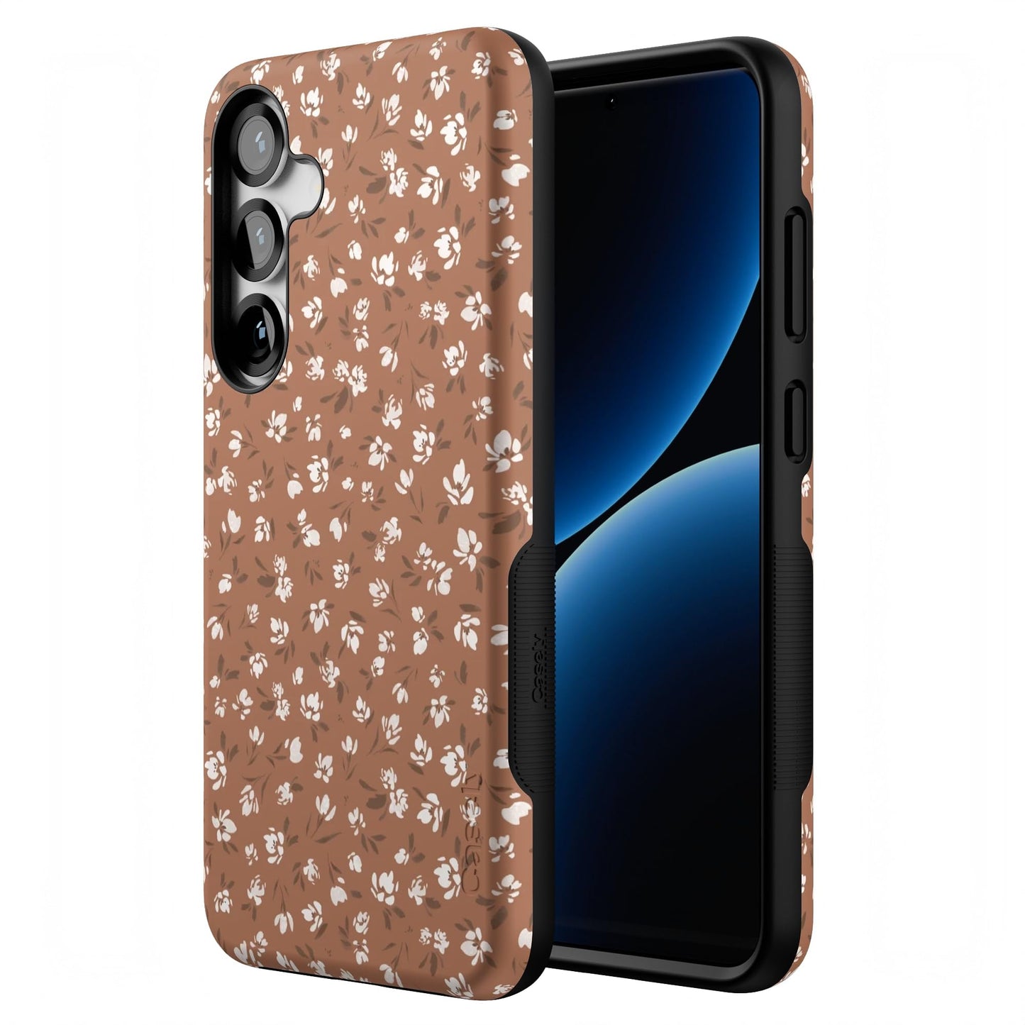 Casely Galaxy S25 Plus Case | Ink & Iris | Vintage Floral | Compatible with MagSafe | Bold Protective Design