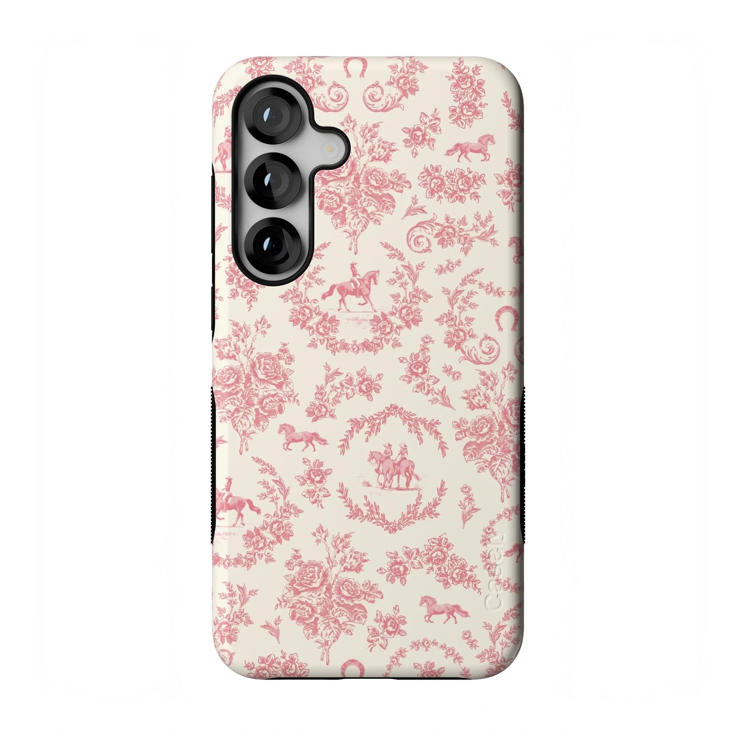 Casely Galaxy S25 Plus Case | Ink & Iris | Vintage Floral | Compatible with MagSafe | Bold Protective Design