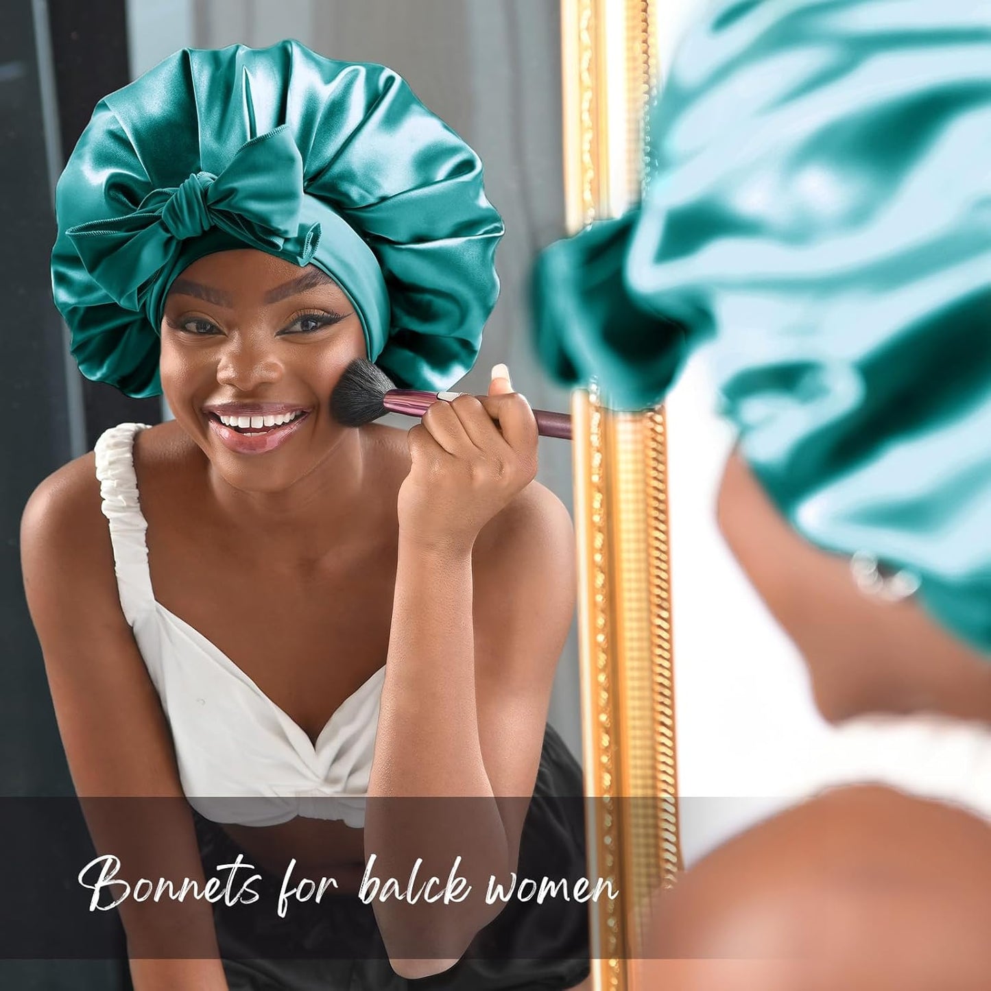 Silk Bonnet for Sleeping | Double Layer Satin Lined | Purple Hair Protection