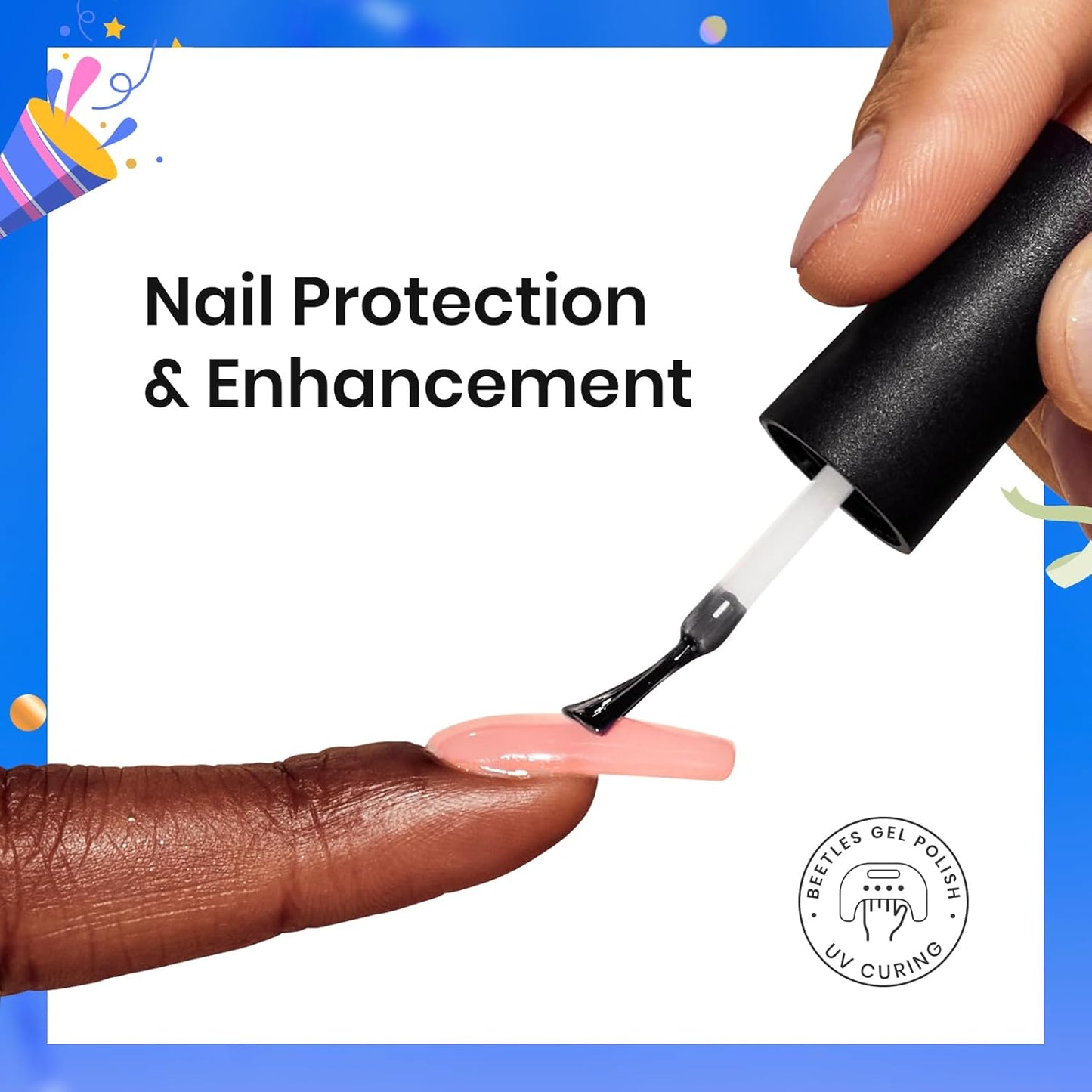 Beetles 4 Pcs Base & Top Coat Gel Kit | Acid-Free Nail Primer Set for Women