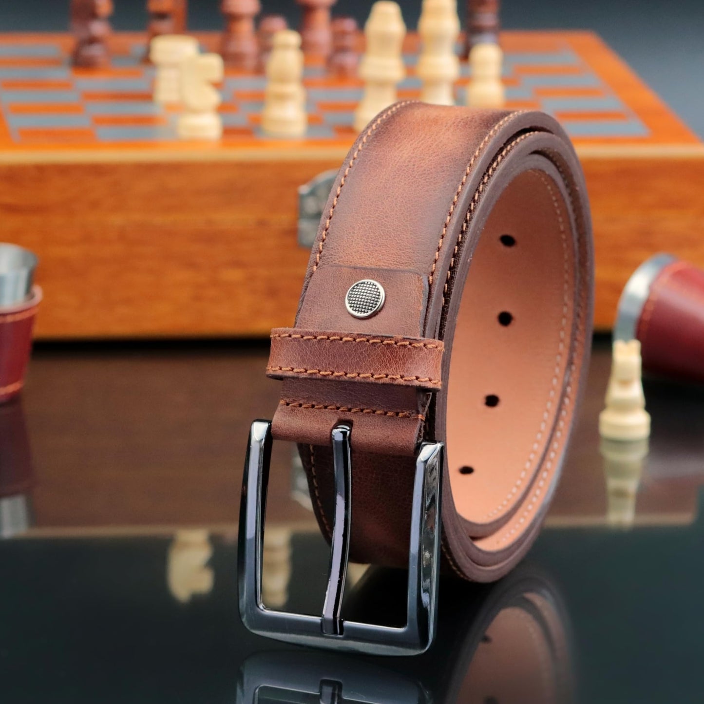 Eagle Epic Custom 100% Genuine Leather Belt for Mens Valentine's Day Gift, Handmade Personalized Engraved Classic Casual Leather Belt, Leather for Your Valentine, Anniversary, Him Men Customized Gifts