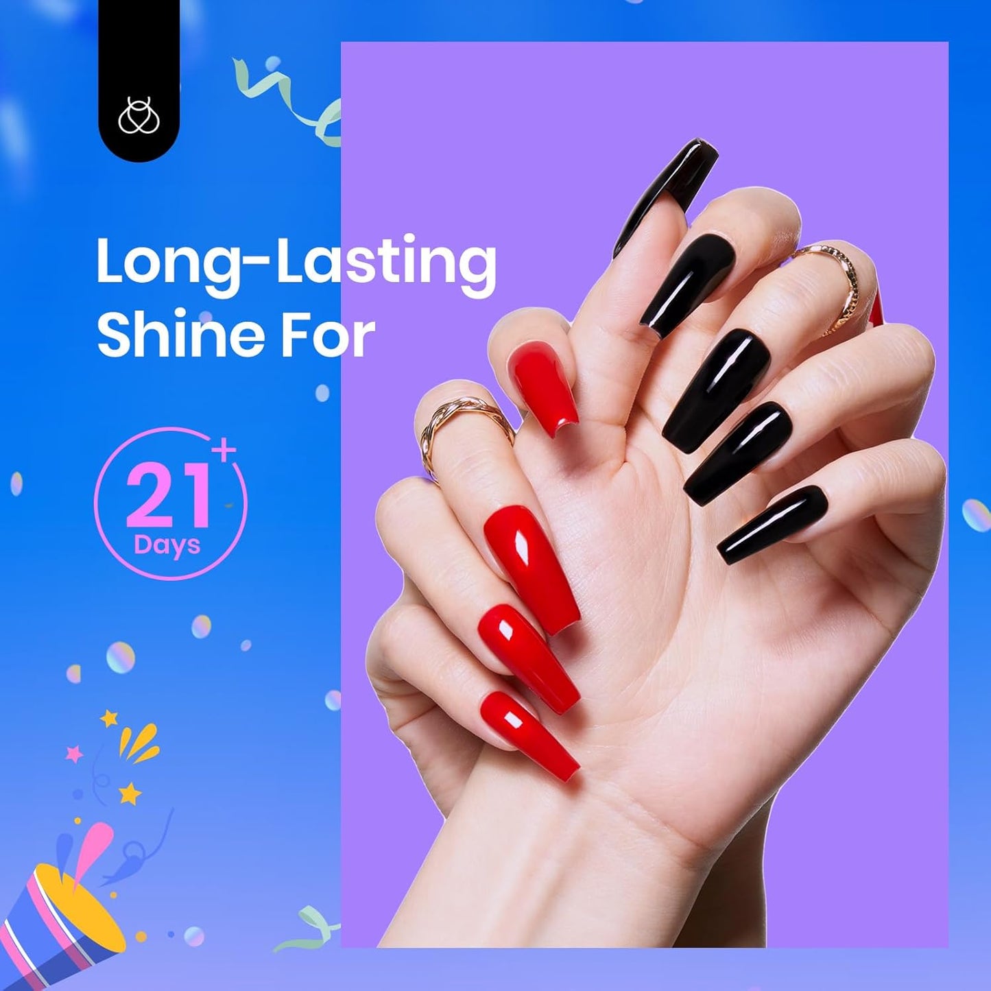 Beetles 3Pcs Builder Nail Gel Set | 15ml No Wipe Top Coat & Base Coat | Long-Lasting Shine for Women