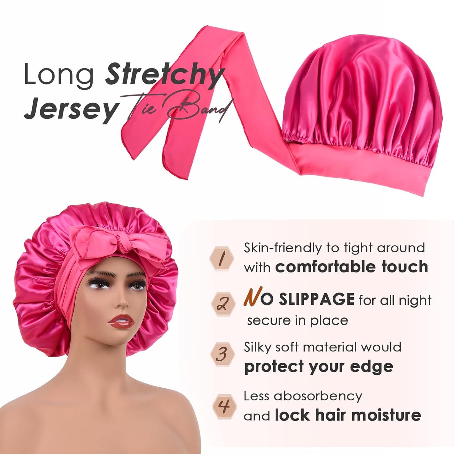 Silk Sleeping Bonnet for Women | Double Layer Satin Lined | Curly Hair | Yellow