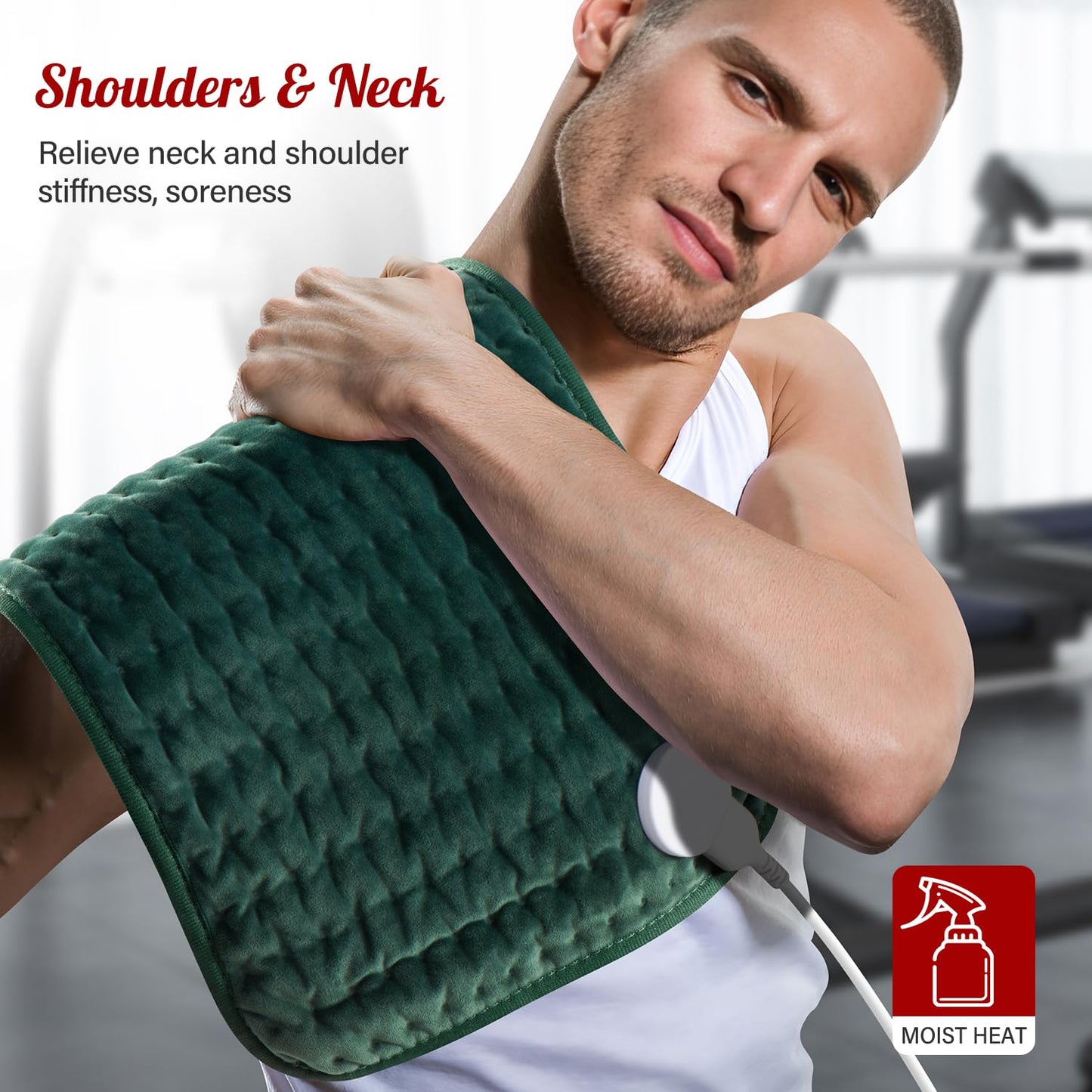 XXXL Heating Pad for Back & Women, Electric Large Heating Pads for Period Cramps Shoulder Neck Legs Pain Relief, 17"x33" King Size Heat Pad, Auto Off, Birthday Mother’s Day Gifts for Mom Dad Women Men