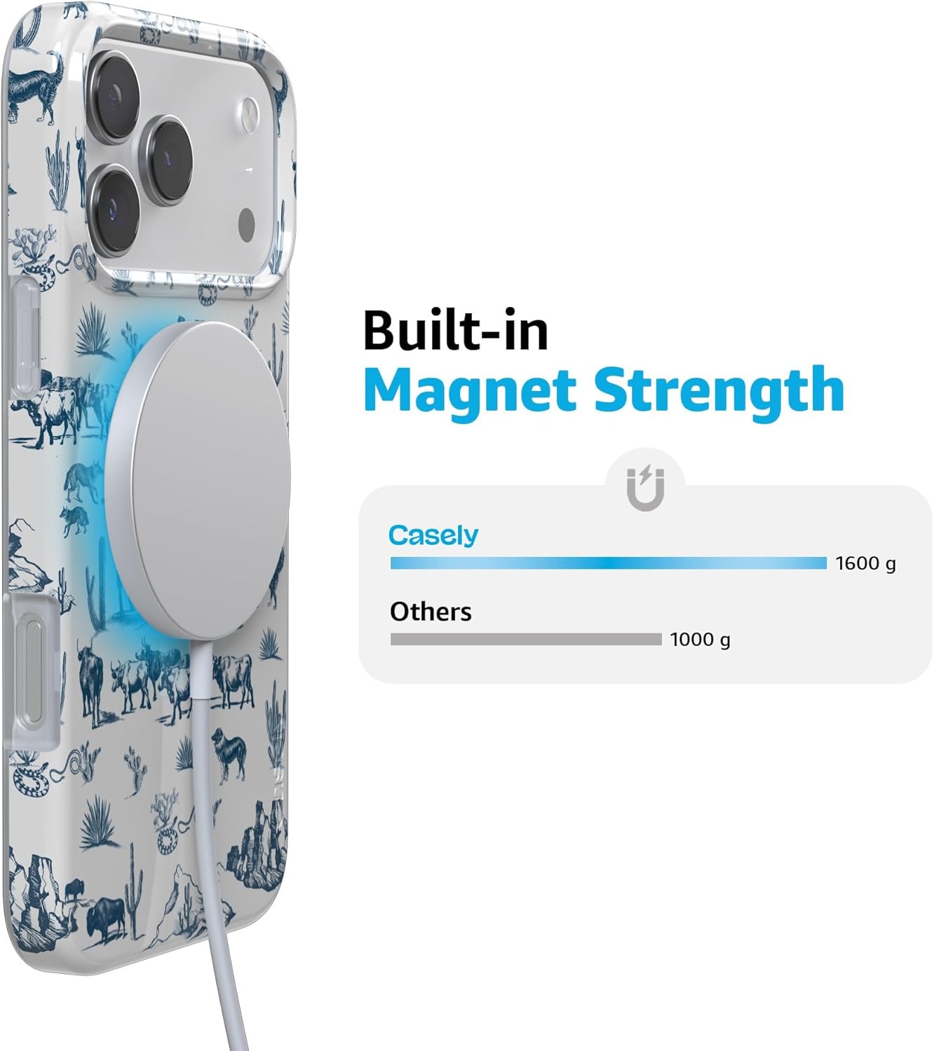 Casely iPhone 17 Pro Case | Wild West Adventure | Desert | Compatible with MagSafe | Classic Ultra Slim Design