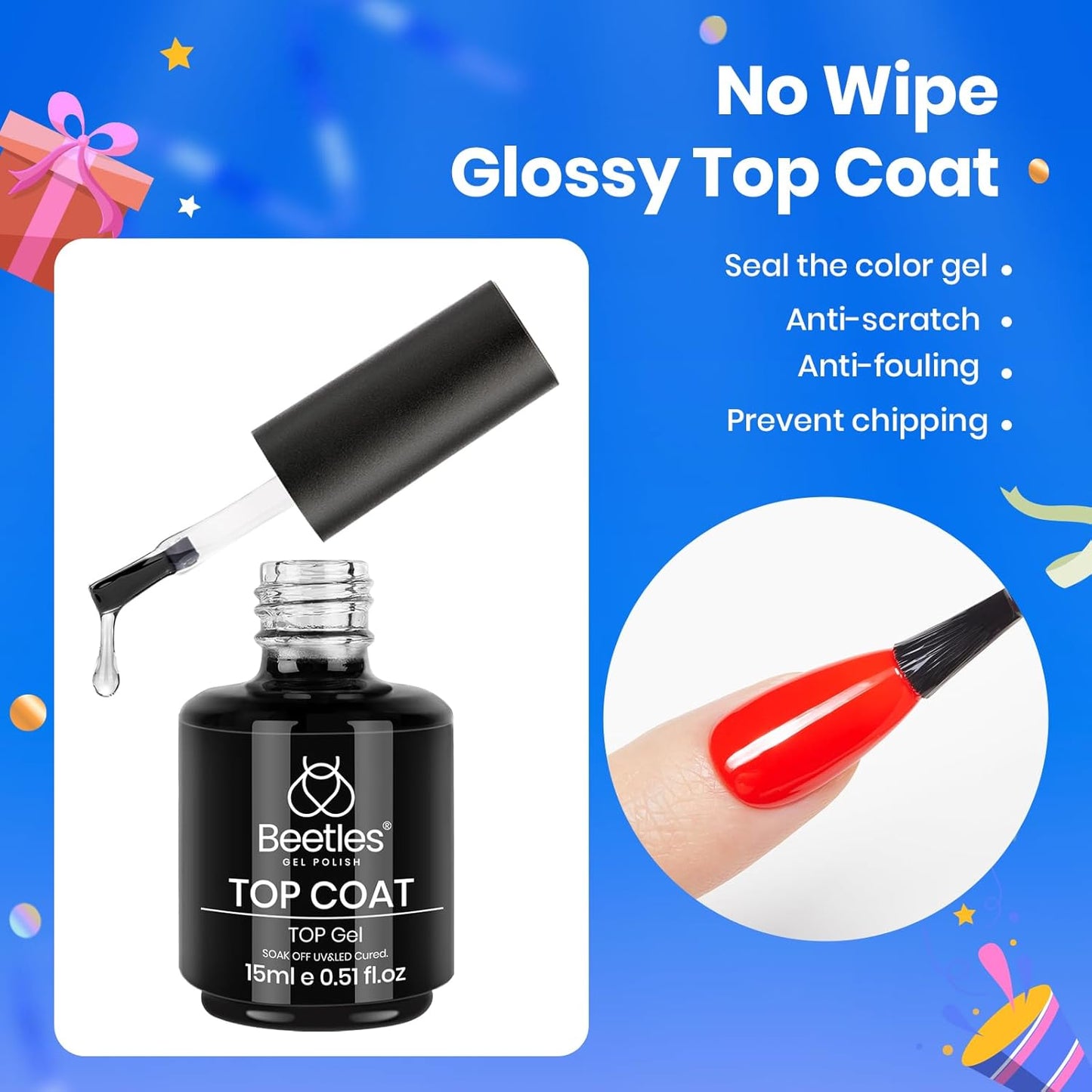 Beetles Gel Nail Polish Set | 3PCS 15ML | Long-Lasting Shine & Marble Effect