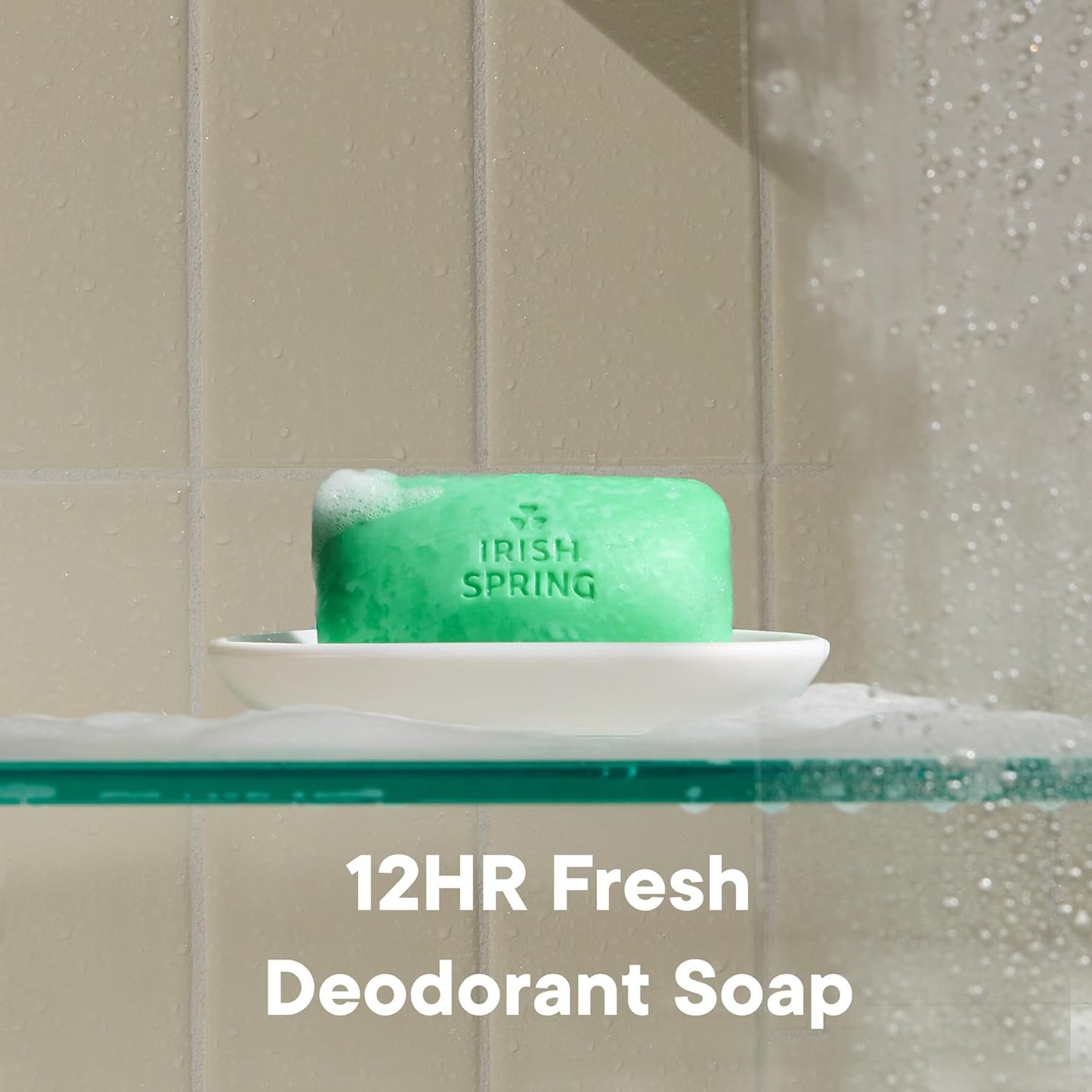 Irish Spring Men's Exfoliating Bar Soap | Fresh & Clean | 24 Pack | 3.7 Oz