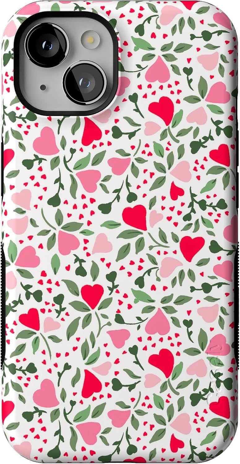 Casely iPhone 13 Case | Be Mine | Tiny Hearts | Compatible with MagSafe | Bold Protective Case Design