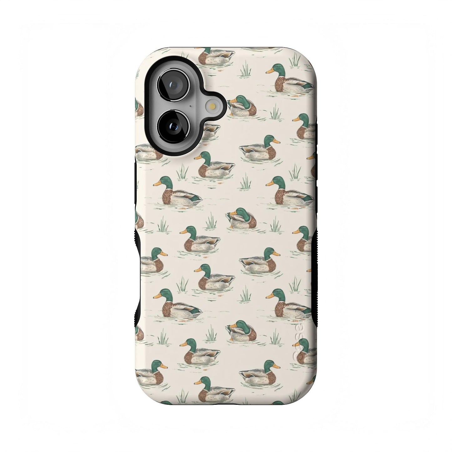 Casely iPhone 16 Case | Nantucket Cottage | Blue Hydrangea | Compatible with MagSafe | Bold Protective Design