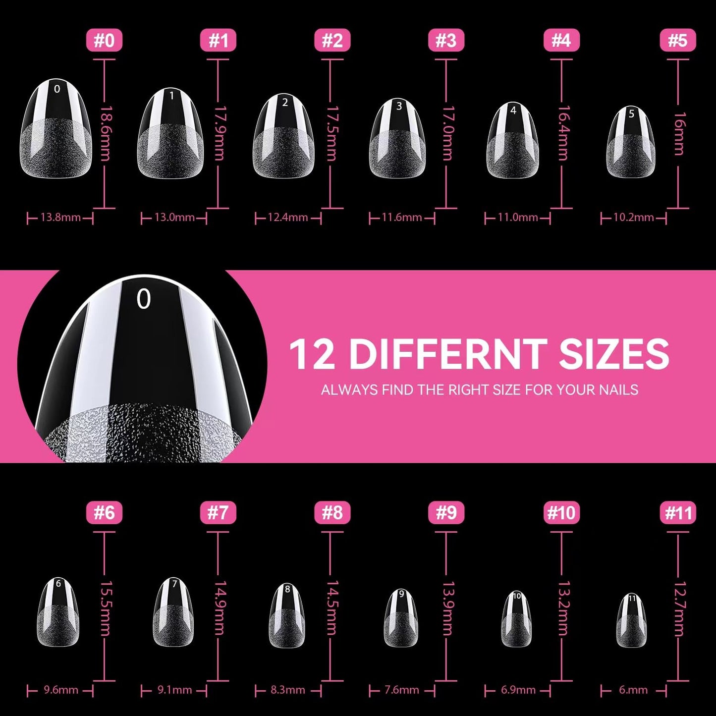 Soft Gel Nail Tips | 40ml Strong Adhesive Gel for Acrylic & Press-On Nails
