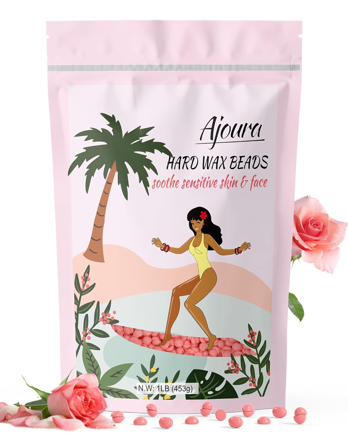 Hard Lavender Wax Beads 1Lb – Full Body Hair Removal | Brazilian, Bikini, Face