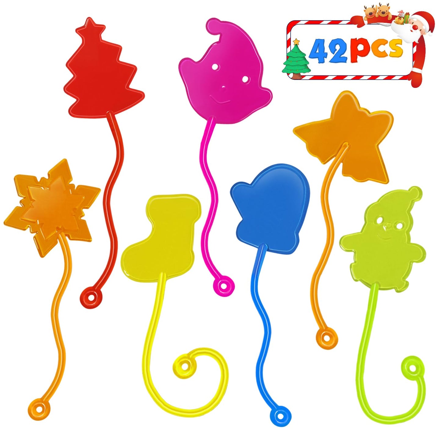 Valentines Sticky Hands Bulk 48PCS Valentines Day Gifts for Kids Classroom Prizes Valentines Party Favors for Kids Stretchy Heart Sticky Hand Toy Valentines Day Goodie Bag Stuffers Kid Party Supplies